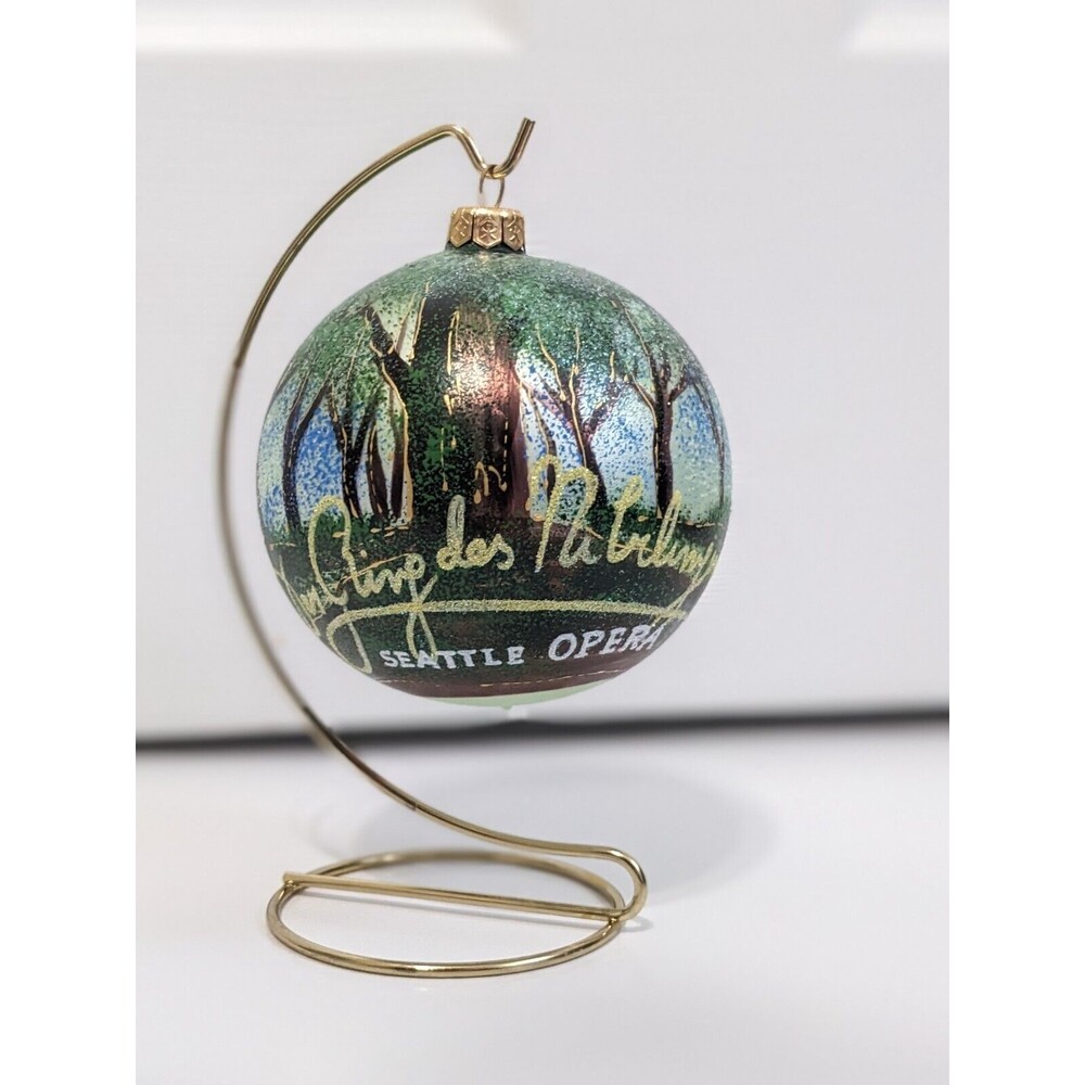 Seattle Opera Der Ring des Nibelungen Polish Glass Christmas Ornament Large 4"‎
